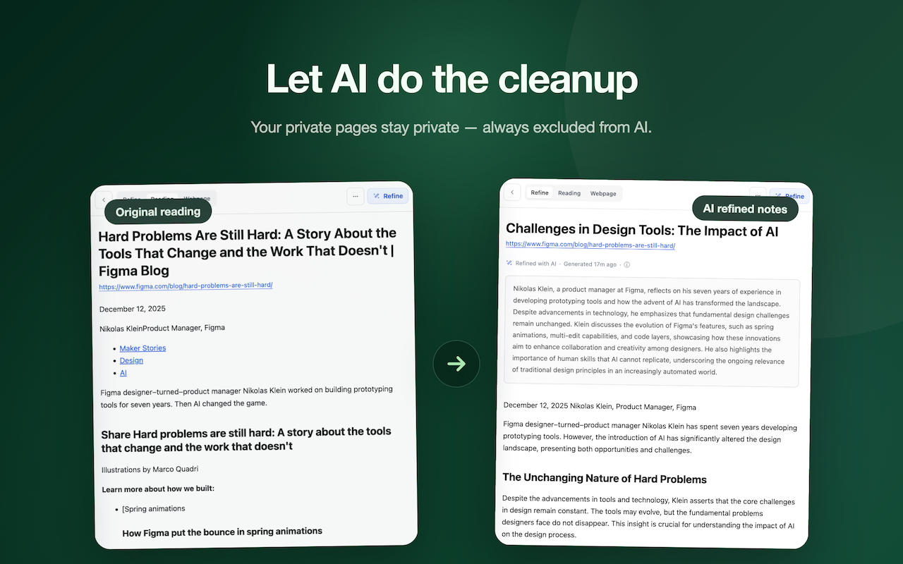 Turn Field AI refine workflow.